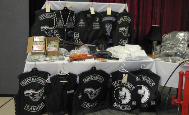 Items seized by RCMP