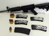 Firearms and ammuntion seized