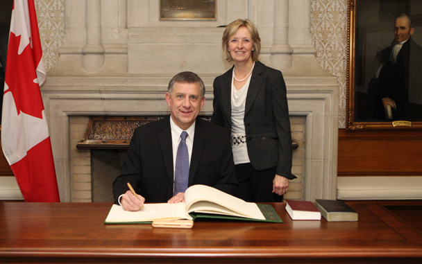 Swearing in ceremony for Ted Falk